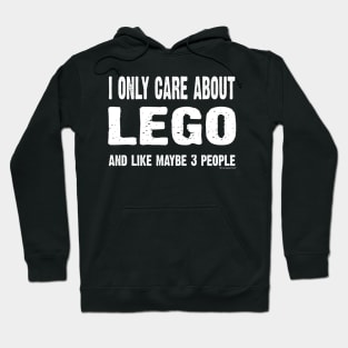 I Only Care About Lego And Maybe 3 People Hoodie